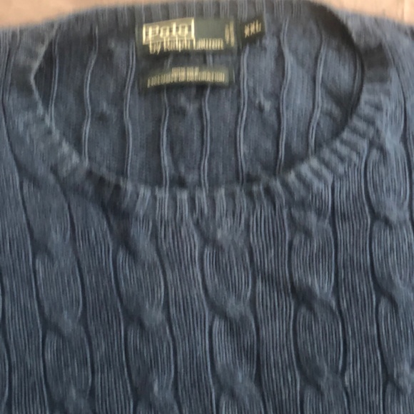 Ralph Lauren silk kable  knit sweater XXL - Picture 3 of 9